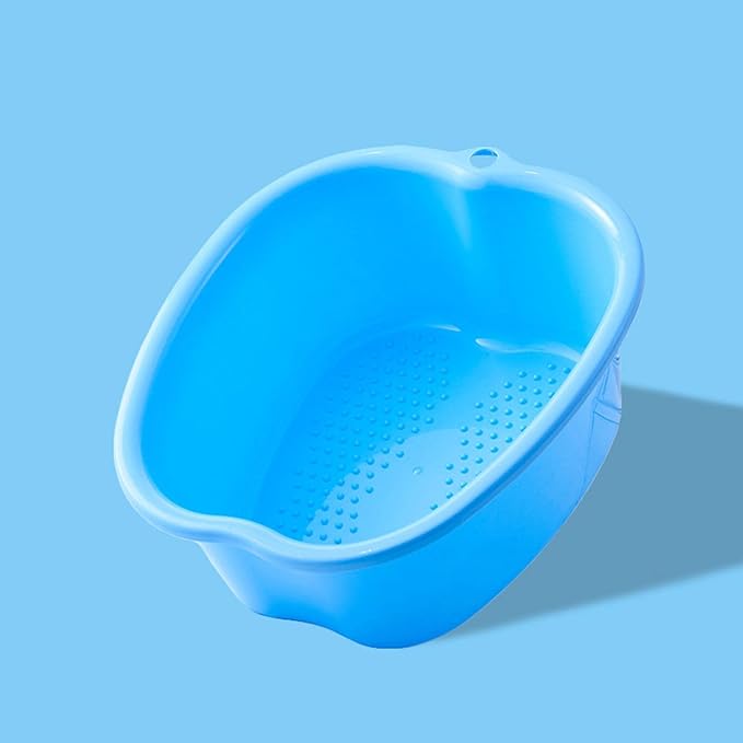 Milageto Foot Bath Foot Bathtub Sturdy Durable Portable Plastic Foot Bath Bucket Large Foot Massage Foot Bath Foot Bath SPA Basin for Home Foot Spa, Blue - BeesActive Australia