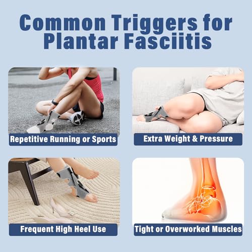Plantar Fasciitis Night Splint, Upgraded 3 Adjustable Straps Design Achilles Tendonitis Brace for Plantar Fasciitis Relief, Achilles Tendonitis, Foot Drop, Night Splint for Women & Men (2) 2