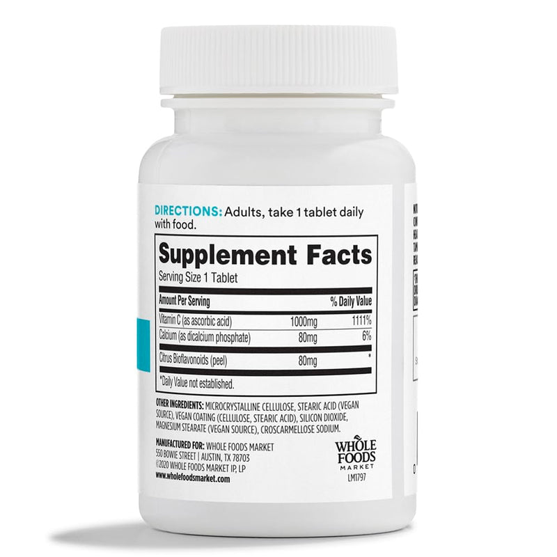 365 by Whole Foods Market, Vitamin C Complex High Potency, 50 Tablets 50 Count (Pack of 1)