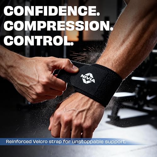 Nivia Wrist Support Pack Of 2 Black