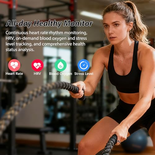 Smart Ring for Women Men Fitness Ring with Heart Rate, Blood Oxygen, Sleep Monitor, Step Tracker, IP68 Waterproof Health Ring for iOS & Android,No Subscription Fee (Black, 7#) Black 7#