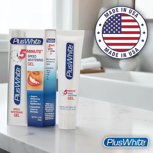 Plus White Speed Whitening Gel - Works in 5 Minutes - Professional Teeth Whitening w/Dentist Approved Ingredient (Pack of 3) 2 Ounce (Pack of 3)