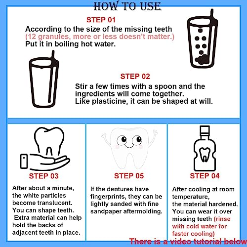 Fake Teeth Repair Kit, Provisional Fake Teeth Replacement Kit for Provisional Restoration 【100% New 30Ml -1 Bottle】 100% New 30Ml -1 Bottle