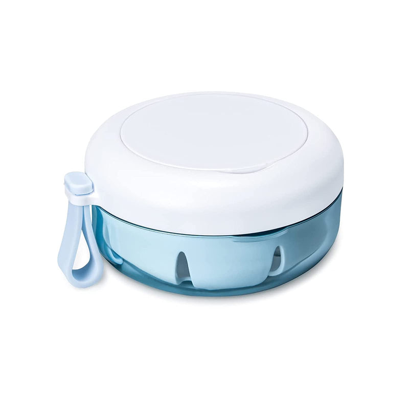 Denture cup, Definitely No-Leak Denture Bath Box for Traveling Perfectly, Denture Cup with Strainer & Mirror(White) White