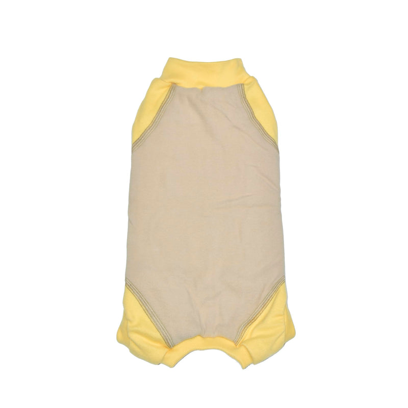Sphynx Cat Pajamas Four Leg Warm Fleece Sleeveless Bodysuit Elastic Pet Clothes for Hairless Cat Surgery Recovery Suit (Warm Belly Khaki, L (9-11 lbs)) L (9-11 lbs) Warm Belly Khaki - BeesActive Australia
