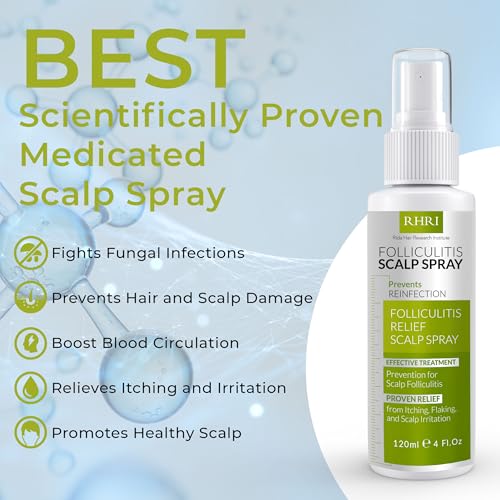 Folliculitis Scalp Spray Dandruff Treatment for Dry & Irritated Scalp