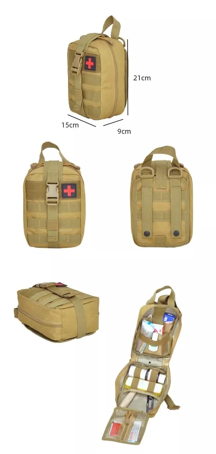 First Aid kit Set Red - Waterproof Home Medical Kits Bag Large with First Aid Equipment, Car, Boat, Hiking, Camping - BeesActive Australia