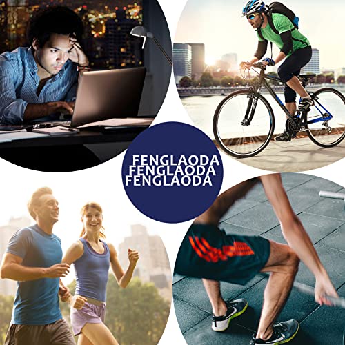 fenglaoda 8 Pairs Compression Socks for Men & Women 20-30 mmHg Knee High Nurse Pregnant Running Medical and Travel Athletic Large-X-Large 00-8 pairs-blue/yellow/grey/white line-NEW