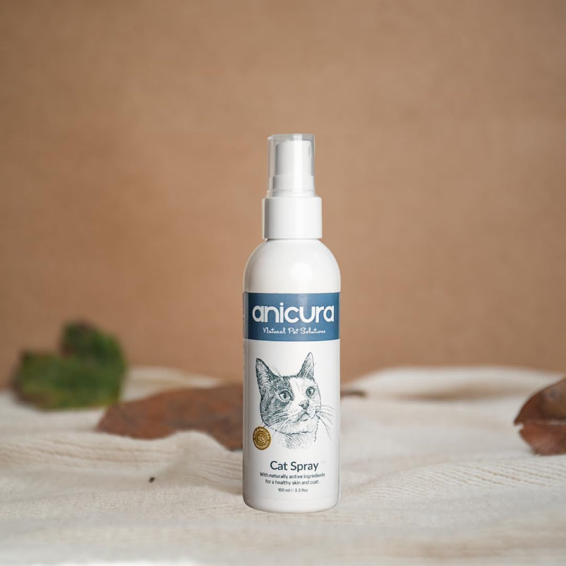 Anicura Natural Cat Spray, Soothe Itchy, Irritated Skin, Allergies, Dermatitis, Dry Patches & Redness. Relief for Scratching, Licking & Discomfort. Safe for Sensitive Skin. Value Bundle (2×100ml pack)