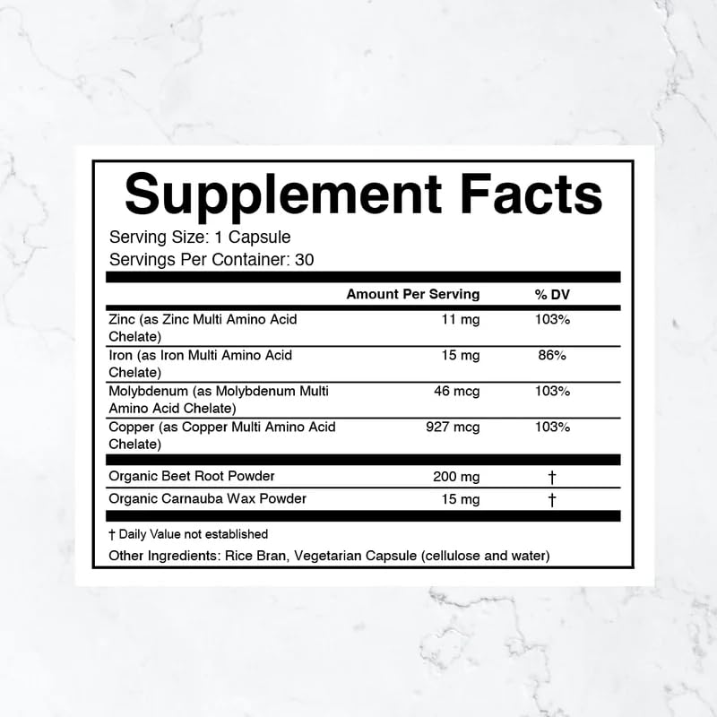 THREAD Performance Daily Edge, Energy & Endurance for Young Athletes, 30 ct | Dietary supplement with Iron & trace minerals for energy support & endurance, capsule format for active lifestyles