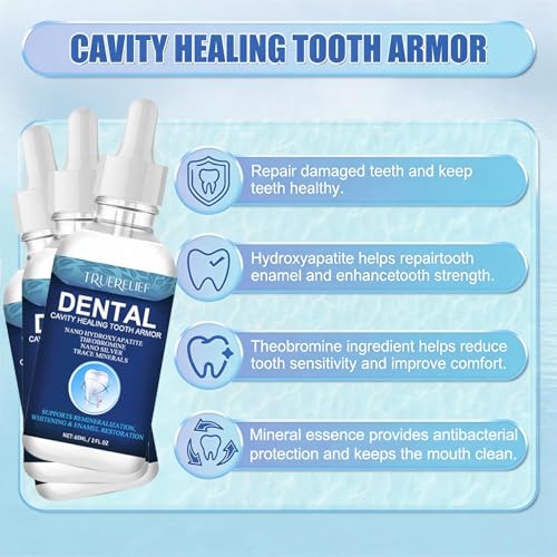 BENIX Tooth Armor Drops – Nano-HA & Theobromine Oral Care Serum (3) 0.33 Fl Oz (Pack of 3)