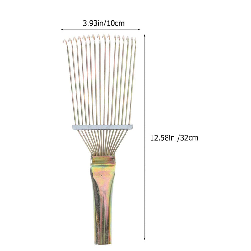 horsehair wool comb horse cleaning scraper cattle hair brush horse shedding blade horse hair comb horse tail brush massage tool horse grooming tools pet hair removal brush steel 32x10cm As Shown - BeesActive Australia
