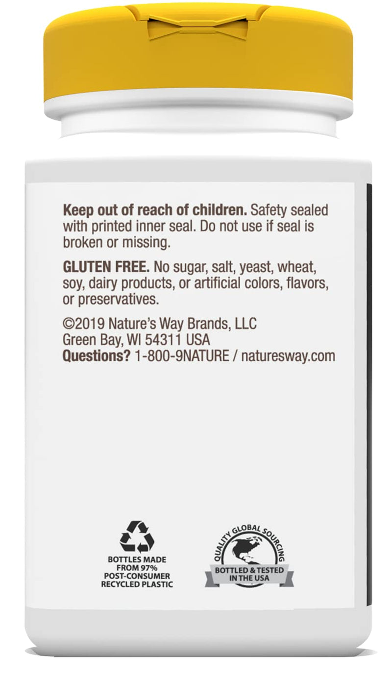 Nature's Way Calcium Magnesium & Vitamin D Complex Capsules, 100 ct | Supports Healthy Bones & Teeth, Muscle Function and Muscle Relaxation*, with Vitamin D3, Gluten Free 100 Count (Pack of 1)