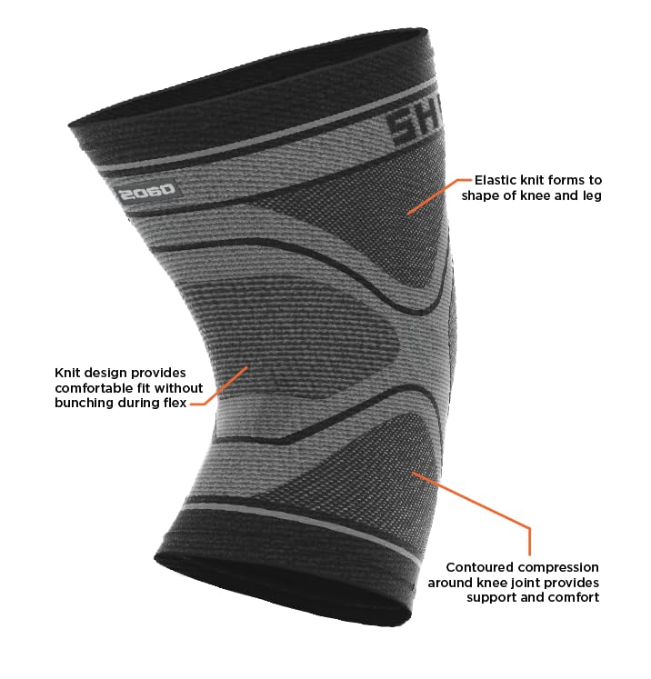 Shock Doctor Knee Compression Sleeve Knee Support Sleeve - Relieves Arthritis Pain, Tendonitis, and Patella Alignment Injuries for Men & Women - Includes 1 Sleeve (1 unit) Medium - BeesActive Australia
