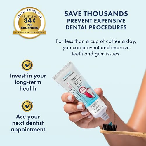 LIVFRESH Gum Protect Toothpaste Gel, Gingivitis Treatment, Reduces Bleeding, Swollen Gums 400% Better, Cavity Protection, Remineralizes Teeth, Whitens Teeth, Stannous Fluoride (1.75 Ounce (Pack of 1) 1.75 Ounce (Pack of 1)