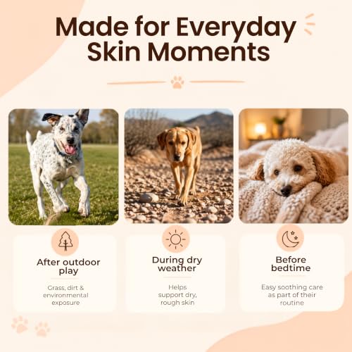 Natural Dog Company Skin Soother Balm for Irritation, Allergy & Itch Relief for Dogs, Hot Spot Treatment, Dog Moisturizer for Dry Skin, Healing Ointment, Coconut Oil & Vitamin E (0.15oz Travel Stick) Travel Stick (0.15 oz)