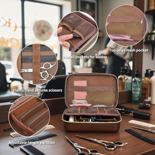 Barber Case for Hair Clippers, for Wahl, for Ufree and for Andis, Case Only brown