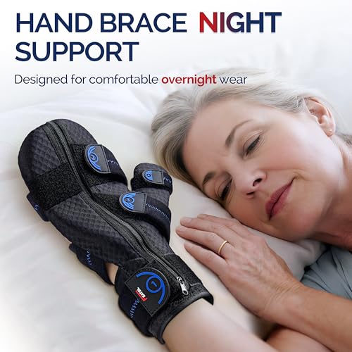 FEATOL Wrist Brace Left Hand, Small/Medium + Resting Hand Splint Left Small/Medium