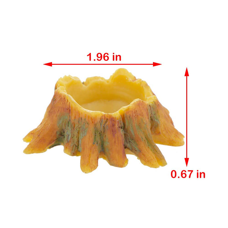 4 Pcs Spider Small Water Bowl, Mini Resin Dish for Tarantula Scorpion Millipede Spider Tiny Reptiles (Tree Root Shape) - BeesActive Australia