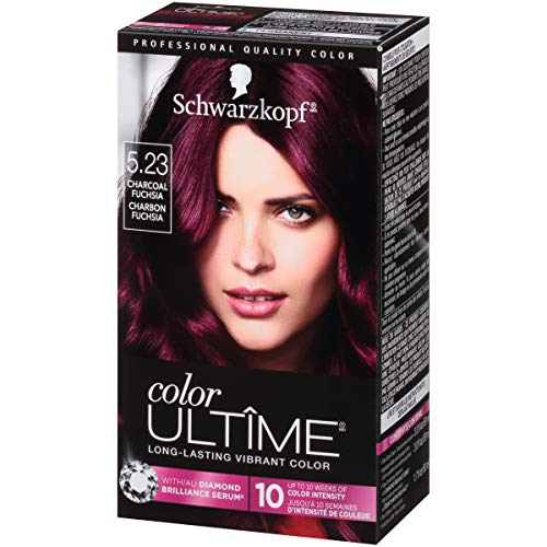 Schwarzkopf Color Ultime Hair Color, 5.23 Charcoal Fuchsia, 1 Application - Permanent Hair Dye for Vivid Color Intensity and Fade-Resistant Shine up to 10 Weeks (Pack of 2) 2 Count 5.23 סיה פחם
