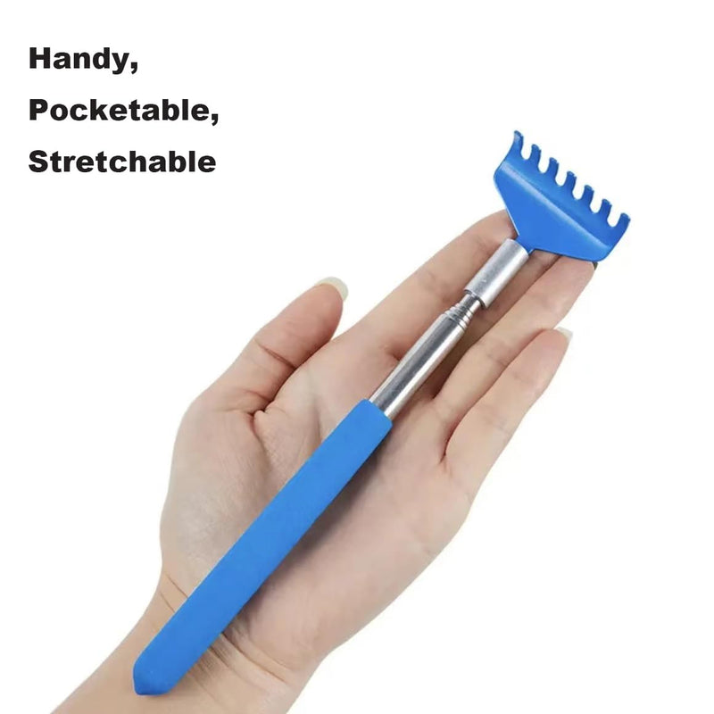 2 Pcs Retractable Telescopic Cat Teaser Comb Wand Interactive Entertaining Toy for Puppy Cats Dogs(Random Color) Rake - BeesActive Australia