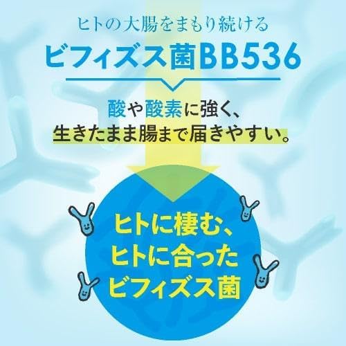 Bifidobacteria supplement BB536 10 billion pieces Food with functional claims Improves the intestinal environment Improves stomach health Reduces nasal discomfort caused by pollen, dust, house dust, e - BeesActive Australia