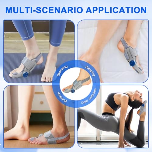 Bunion Corrector for Women & Men ,Adjustable Bunion Splint for Big Toe,1PCS Gray Single