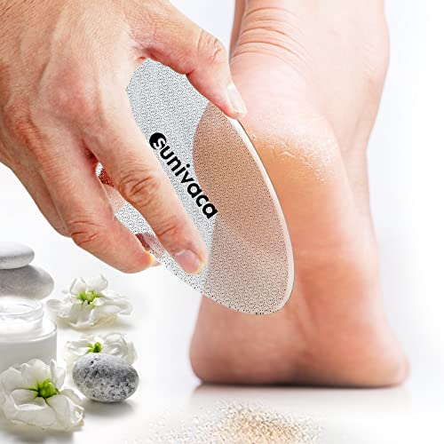 Glass Foot File Callus Remover for Feet, Heel Scraper, Pumice Stone, Diabetic Feet Scrubber Dead Skin Remover for Feet Professional Pedicure Tools Coarse-pro