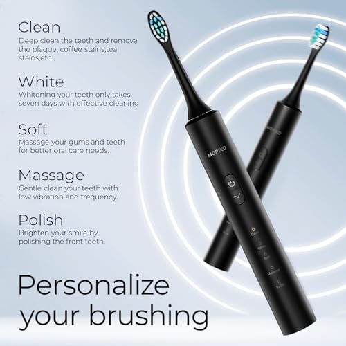Sonic Electric Toothbrush for Adults Black