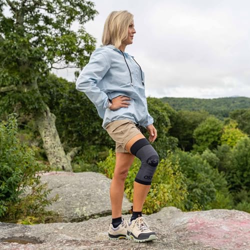 OrthoSleeve Compression Knee Brace, Knee Sleeve for ACL, MCL, Injury Recovery, Meniscus Tear, Pain, Aching Knees, Patellar Tendonitis & Arthritis Pain Tan Medium