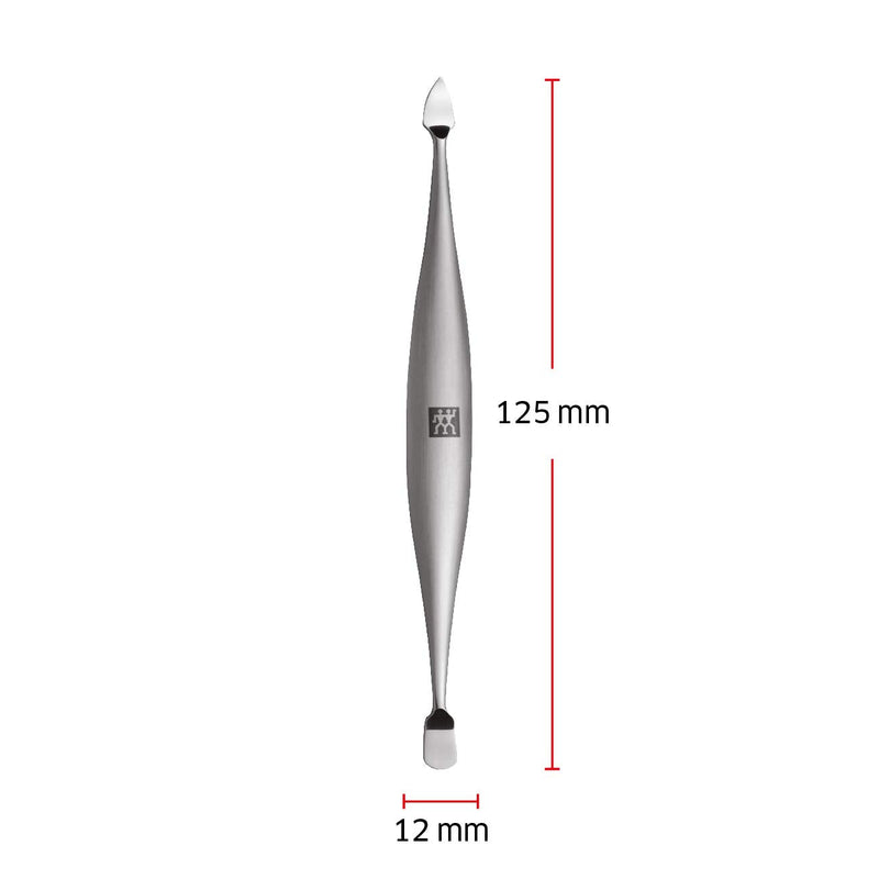 ZWILLING Cuticle Pusher (nail cleaner, double ended tool, suitable for natural and artificial nails), Premium, Silver, 5 inch Scraper Cleaner - BeesActive Australia