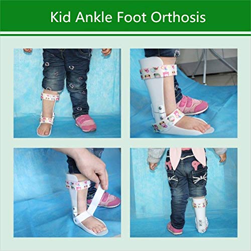 Kids AFO Drop Foot Splint Toddler Custom Othopedic Ankle Foot Brace Night Splint Support for Children (S-Right: 5.9IN) S-Right: 5.9IN