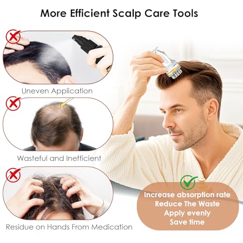 DAPENG Minoxidil Applicator，Scalp Serum & Hair Oil Applicator Comb - Precise Liquid Dispenser for Minoxidil, Growth Serums & Oils to Nourish Hair Roots (10ml) 10ml