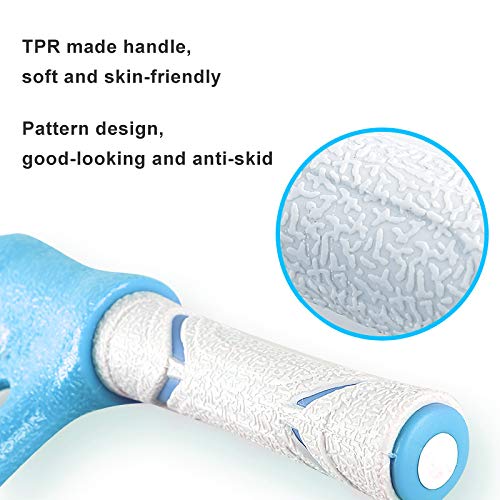 Pedal Resistance Bands with Handles Exercise Bands Multifunction Tension Rope Fitness for Working Out Arm Abs Legs Stretch Bands Blue - BeesActive Australia