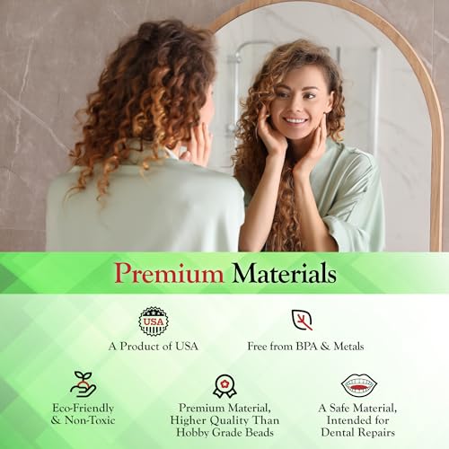 SmileFix Basic Dental Repair for Missing or Damaged Teeth - Fix Gaps, Missing Teeth, Spaces, Broken Tooth - Fast & Easy - Confident Smiles - Durable Compound - Thermoplastic Beads