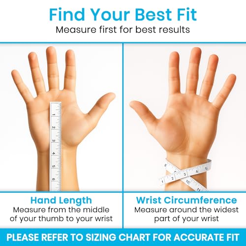 Arctic Flex Wrist & Thumb Ice Pack Wrap - Extra Strength Hot & Cold Therapy Black Medium