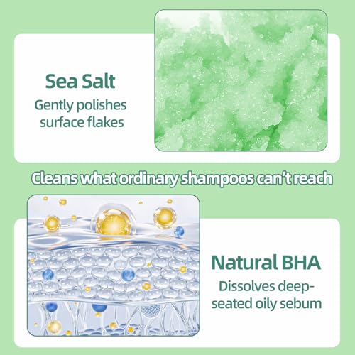 Rosemary Scalp Scrub Exfoliator for Oily Scalp Deep Clean 10.58 oz