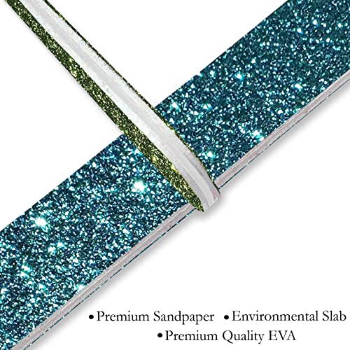 P2P Nails Glitter Colorful Nail File Strips - Manicure and Pedicure Nail Buffers - Double Sided Filers for Shaping and Smoothing Toenails and Fingernails (Regular, 20) Regular