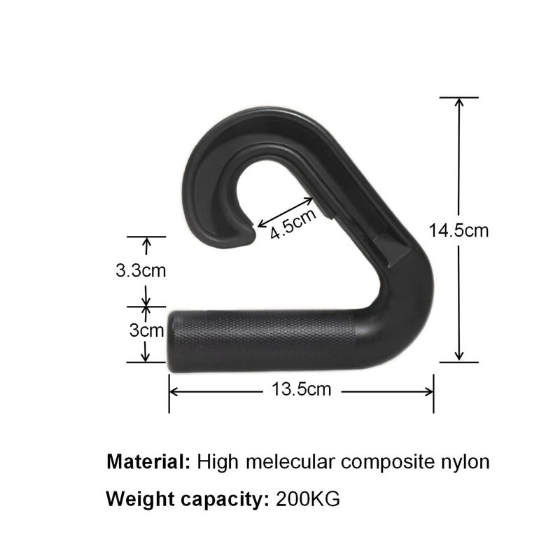 Neutral Grip Handles for Pull Up: Ergonomic Portable Hooks for Barbell Row Deadlift Resistant Bands for Home Gym Fitness Enthusiasts Style B