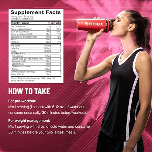 Six Star Pre-Workout Explosion for Men & Women, Watermelon (30 Servings) Watermelon V2 9.63 Ounce (Pack of 1)