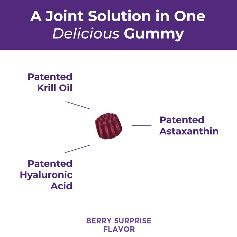 Purity Products Flexuron Gummies Joint Formula 3X Better Than Glucosamine and Chondroitin - Starts Working in just 7 Days - Krill Oil, Low Molecular Weight Hyaluronic Acid, Astaxanthin - 30 Ct (1) 1 - BeesActive Australia