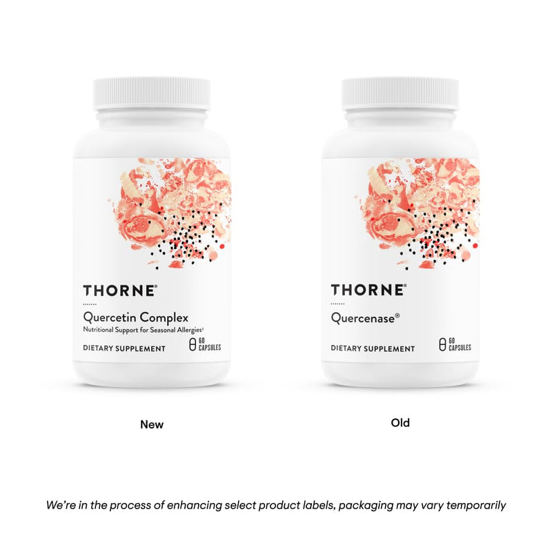 THORNE - Quercetin Complex (Formerly Quercenase) - Nutritional Support for Seasonal Allergies* - 60 Capsules - 60 Servings
