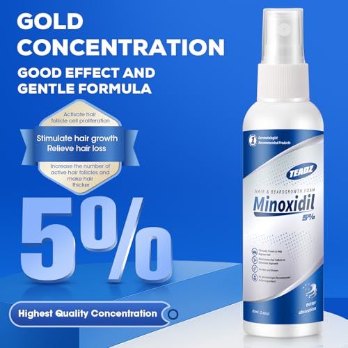 5% Minoxidil for Men and Women，Minoxidil hair growth products，Intense Hair Growth Serum，May Promote Faster, Stronger, Thicker Hair Growth to Fight Hair Loss and Thinning Hair（2.82 oz*4) 2.82 Count (Pack of 4)