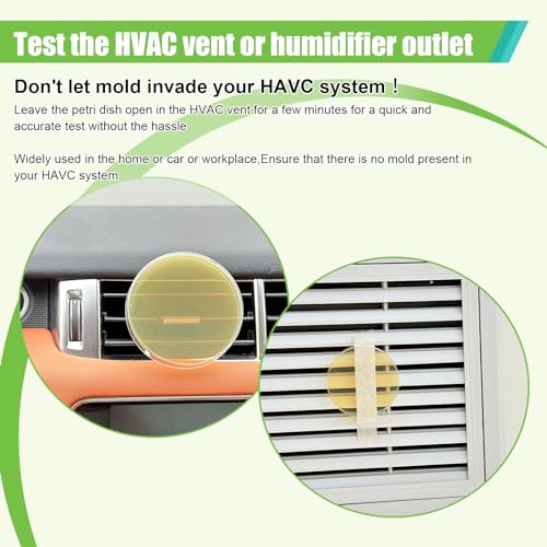 Mold Test Kit for Home - 6 Simple Detection Tests,Test HVAC System,Home Surfaces,&Indoor Air Quality Testing Kits,DIY black Mold Detector at Home,Includes Detailed Mold Identification Guide,air Tester