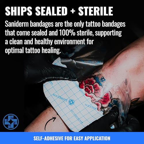 Saniderm - Tattoo Aftercare Bandage Personal Pack - 10.2 in x 2 yd Personal Roll (10 in x 2 yd)
