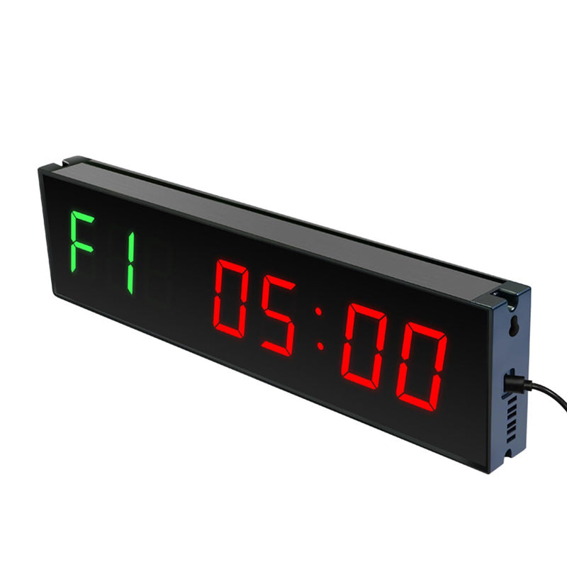 12" Digital Wall Alarm Clock Timer for Interval Workout with Countdown/Up Stopwatch, Gym Interval Timer, Tabata EMOM Remote Control for Home Gym Boxing MMA Fitness Gym Timer - 01