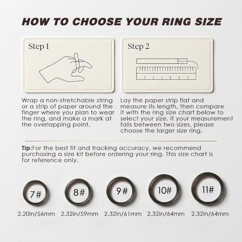 Smart Ring–Fitness&Health Tracker,Heart Rate,SpO2,Sleep,No Sub,IP68 9