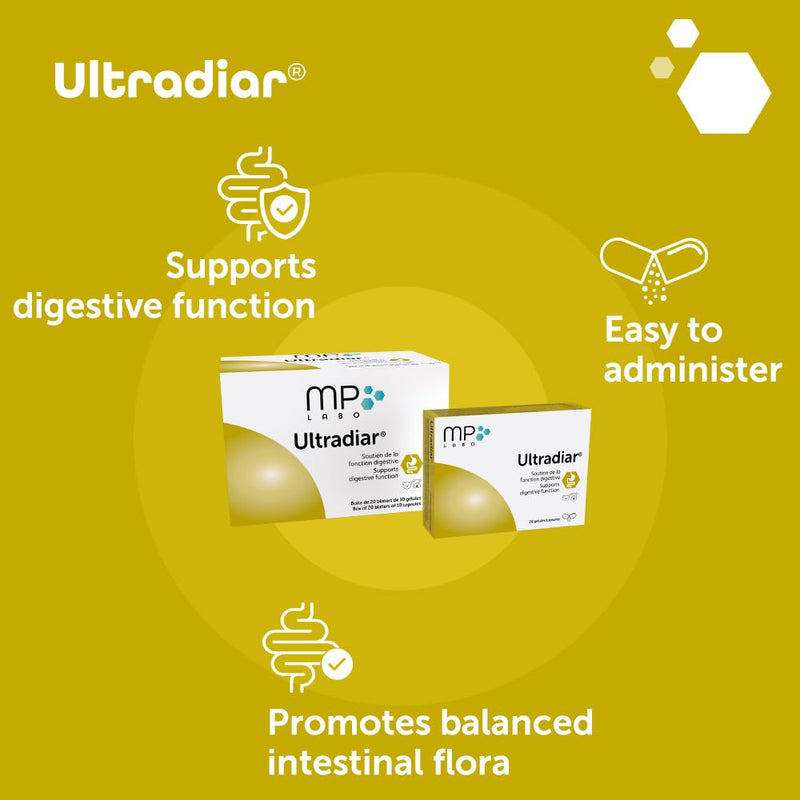 MP Labo Ultradiar® 20 Capsules - Digestive Function Support for Dogs and Cats