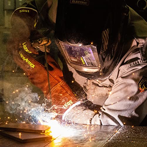 HexArmor High-Heat Resistance HeatArmor Gloves| Impact Protection | A9 Level Cut-Resistant | Welding Work Glove Medium Heatarmor 5051 | Stick Welding