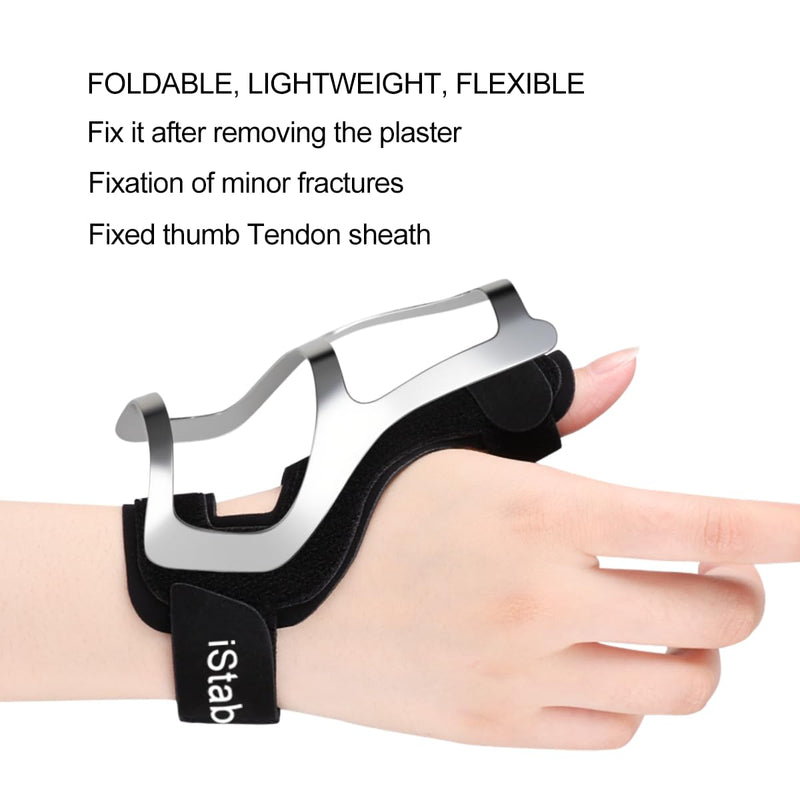 Thumb Spica Splint Brace - 2 Pack Trigger Finger Splint Wrist Support for CMC, De Quervain’s Tendonitis, Pain Relief, Arthritis, Tendonitis, Thumb Stabilizer Adjustable Fit Right or Left Hand Black - BeesActive Australia